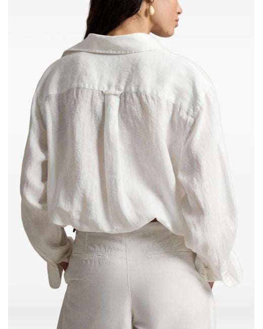Polo Ralph Lauren White Woven Sport Shirt