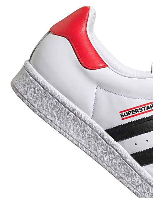 X Run-DMC baskets Superstar Cuir adidas en coloris Blanc - Lyst X Run-DMC baskets Superstar Cuir adidas en coloris Blanc - Lyst
