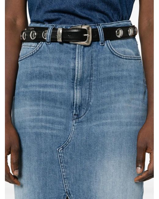 Jupe Mi-Longue Elizabella En Jean 3x1 en coloris Blue