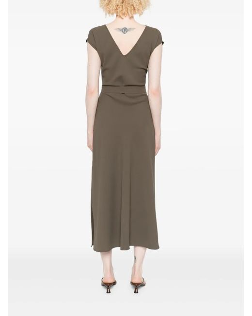 Vestido midi con cinturón Imperial de color Gray