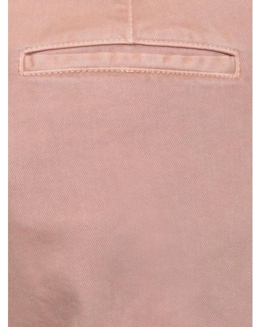 Peserico Natural Patch-Pocket Turn-Up Trousers