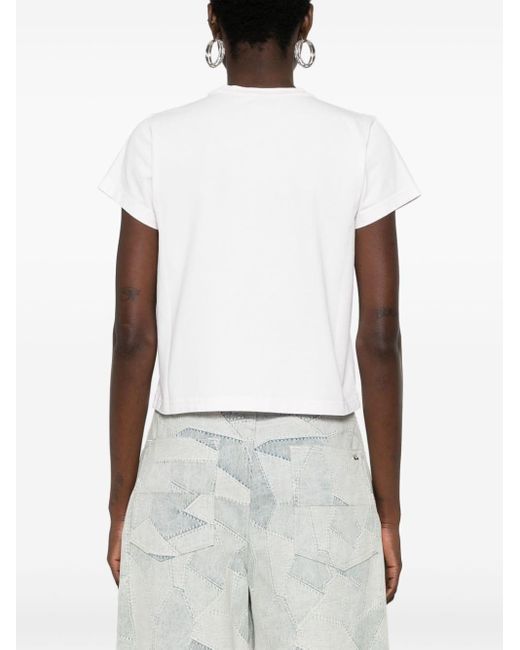 Alexander Wang White We Love Our Customers-print T-shirt