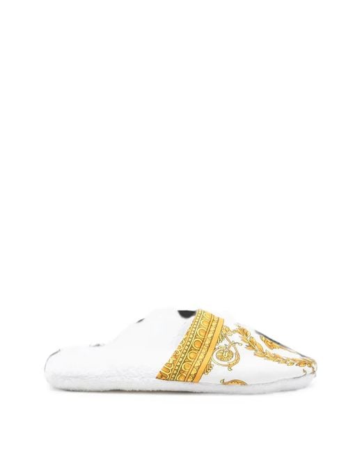 Versace Metallic I Heart Baroque Slippers
