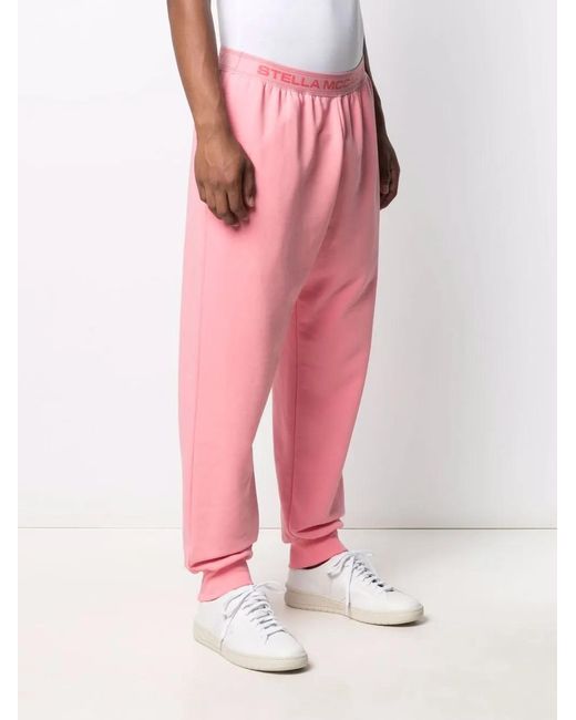 Stella McCartney Pink Logo Waistband Jogging Trousers