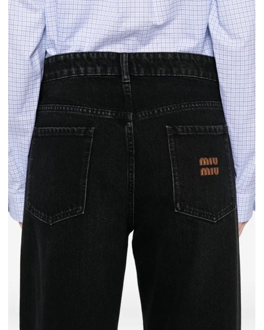 Miu Miu Black Five-Pocket-Jeans