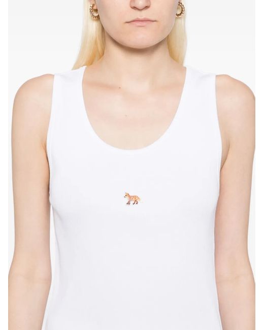 Maison Kitsuné エンブロイダリータンクトップ White