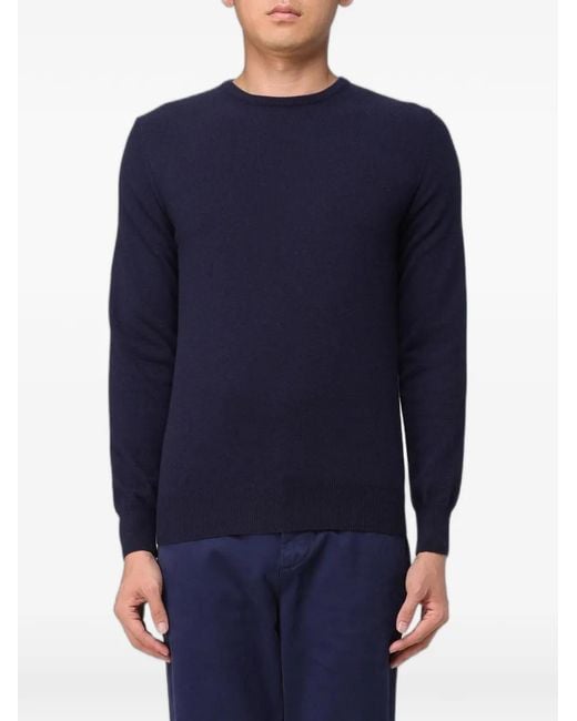 XC Blue Crew-Neck Long-Sleeve Sweater for men