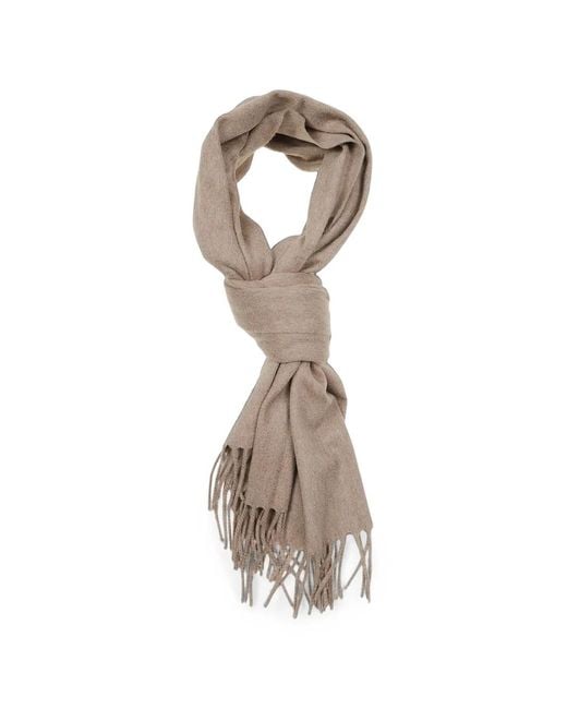 Lardini Metallic Fringed Cashmere Scarf for men