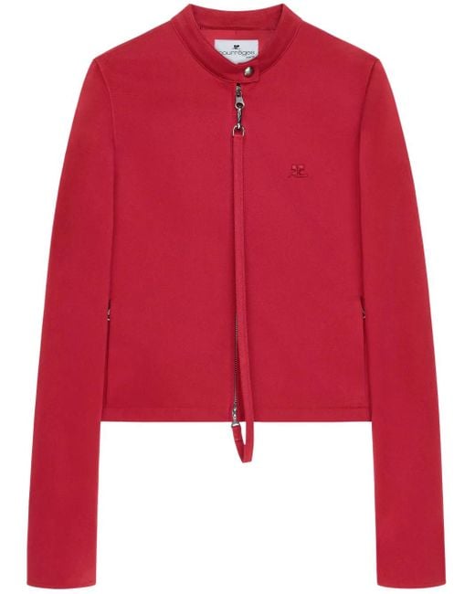 Courreges Red Appliqué Jacket