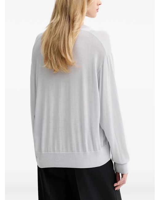 IRO White V-Neck Sweater