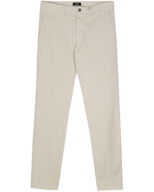 Theory Natural Dart-detail Trousers for men