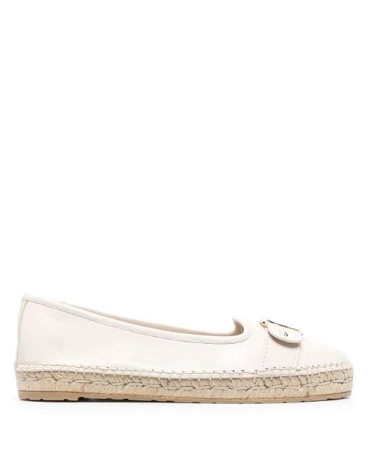 Ferragamo Natural Vara Buckle-Detail Espadrilles