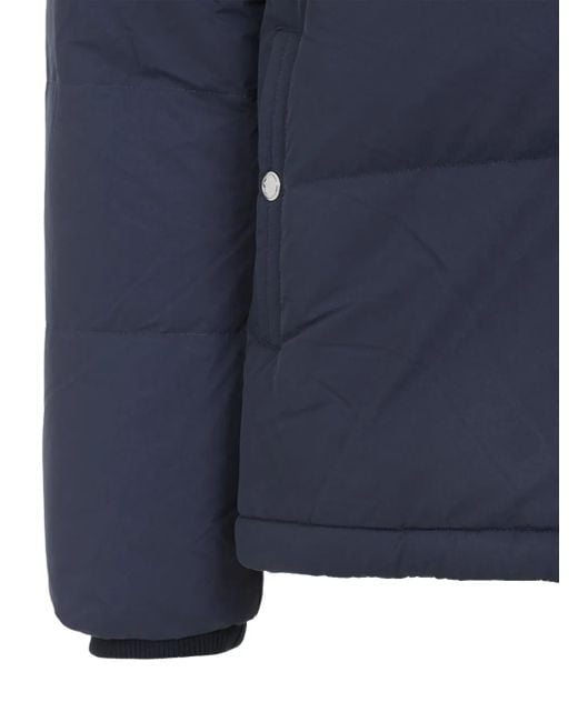 メンズ Paul Smith フーデッド キルティングジャケット Blue