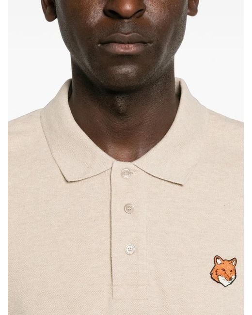 Polo À Patch Fox Head Maison Kitsuné pour homme en coloris Natural