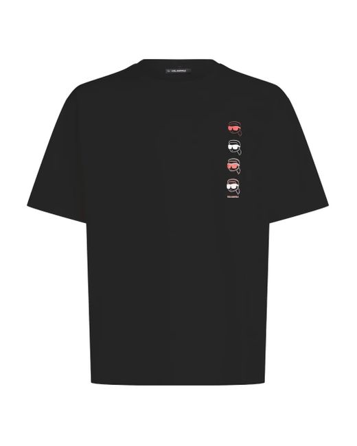 Karl Lagerfeld Black Ikon Fusion T-Shirt for men