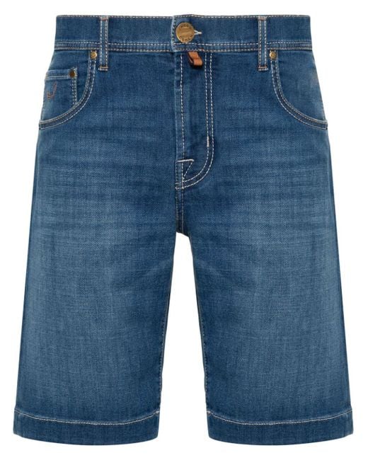 Jacob Cohen Nicolas Jeans-Shorts mit tiefem Bund in Blue für Herren
