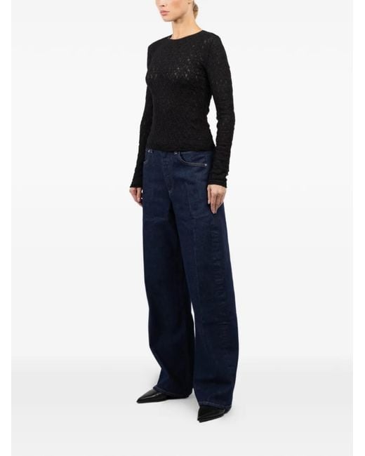 Rag & Bone Black Long-Sleeve T-Shirt