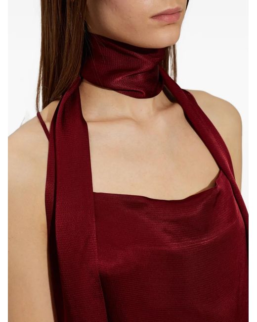 Gestuz Red Robe Longue Sirwa