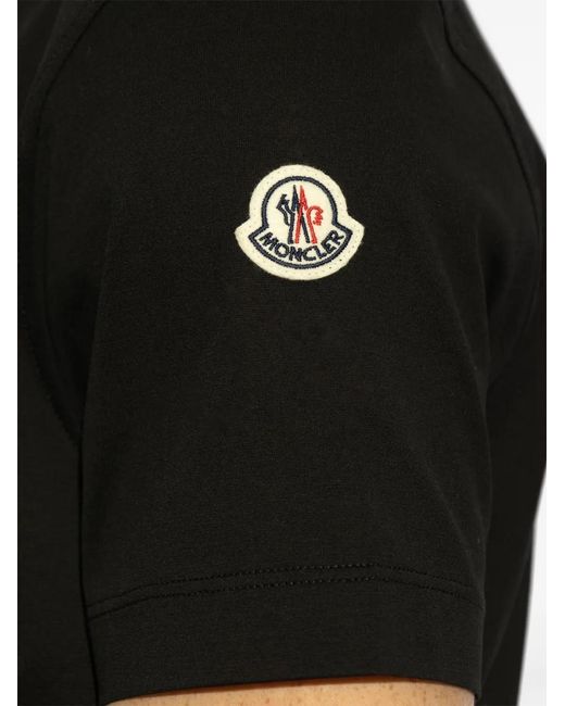 Moncler Black Ss Polo for men