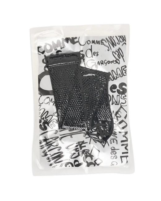 Comme des Garçons White Textured Logo Socks