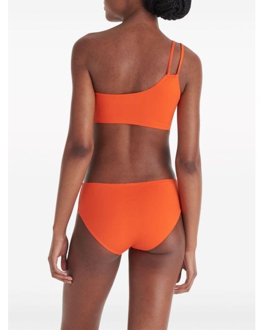 Eres Bass Asymmetrische Bikinitop in het Orange