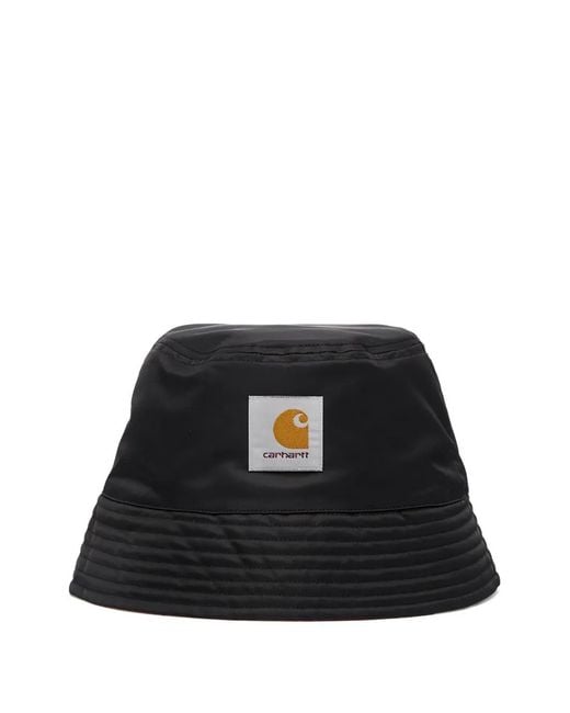 Carhartt Black Logo-Label Reversible Bucket Hat