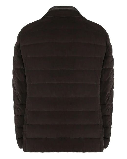 Moorer Black Nomos Padded Jacket for men