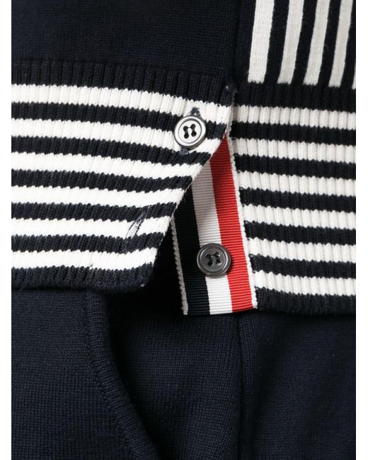 Thom Browne Black Funmix 4-bar Stripe Polo Shirt for men