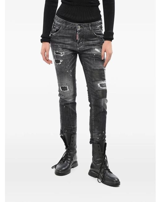 DSquared² Black Cool Girl Distressed Jeans