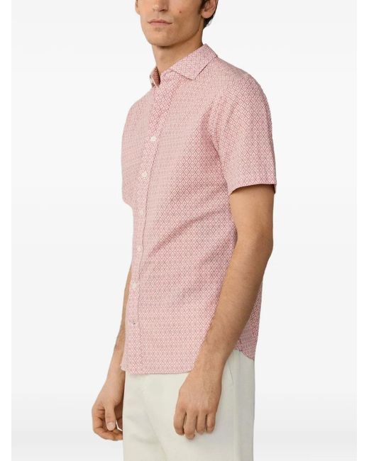 Camisa Con Estampado De Arcilla Hackett de hombre de color Pink