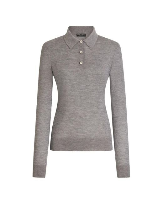 Dolce & Gabbana Gray Cashmere Pullover