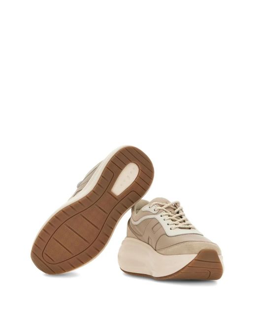 Hogan Natural H696 Leather Sneakers