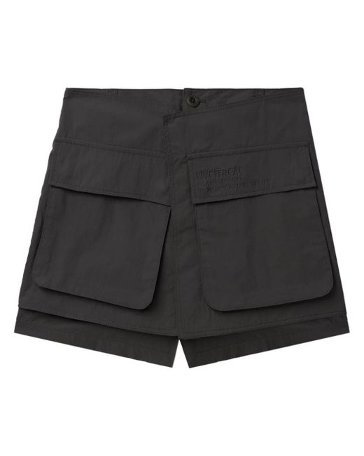 Izzue Black Double Breasted Shorts