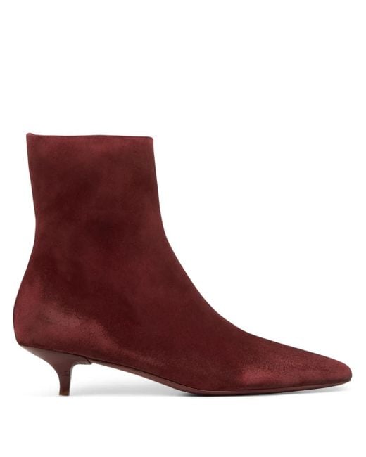 Botas con kitten heel y puntera en punta Marsèll de color Red