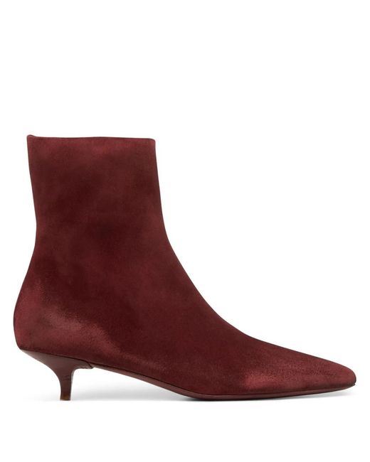 Marsèll Red Longiforma Suede Boots