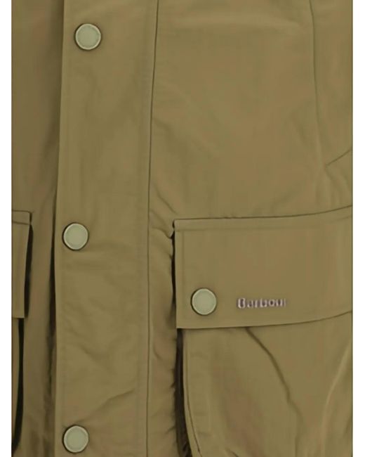 Barbour Green Rain Jacket Ashby for men
