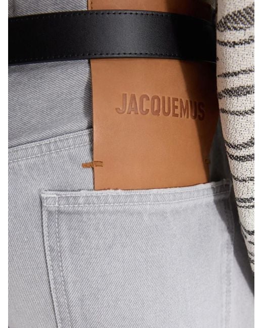 Jacquemus Gray Le De-Nîmes Droit Straight Jeans for men