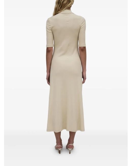 Vestido camisero tipo polo Rosetta Getty de color White