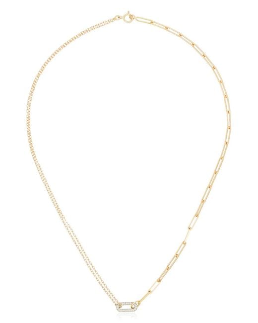 Yvonne Léon Metallic 18K Diamond Link Choker