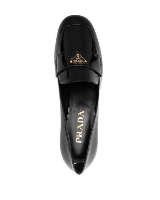 Prada Black 35Mm Patent-Leather Pumps