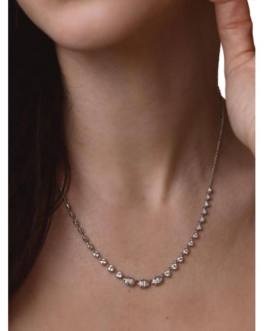 Jade Trau White Maverick Marquise And Round Diamond Necklace