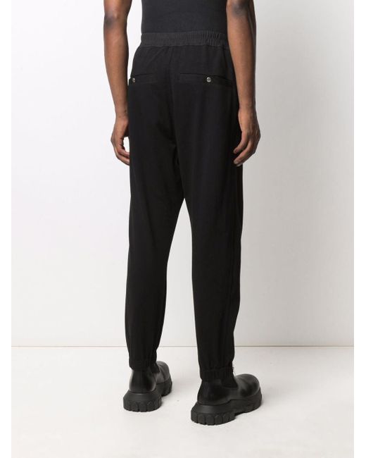 Rick Owens Katoen Trainingsbroek Met Rits in het Zwart voor heren - Lyst