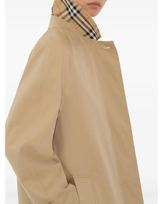Burberry Natural Mid-Length Camden Heritage Car Coat