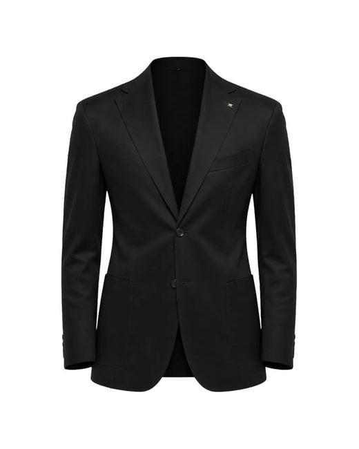 Corneliani Black Relight Unlined Blazer for men