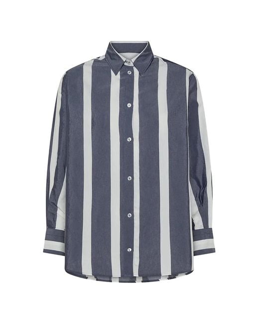 Cruna Blue Yvonne Striped Shirt