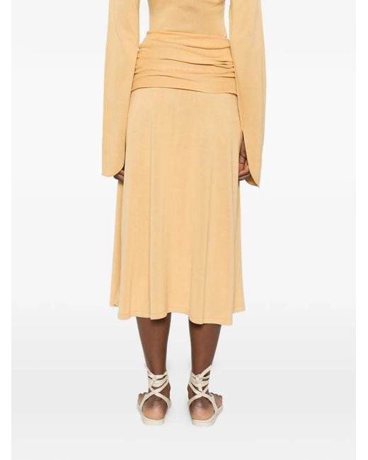 AYA MUSE White Ribbed Rylin Skirt