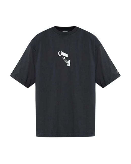 T-Shirt Con Stampa di Vetements in Black