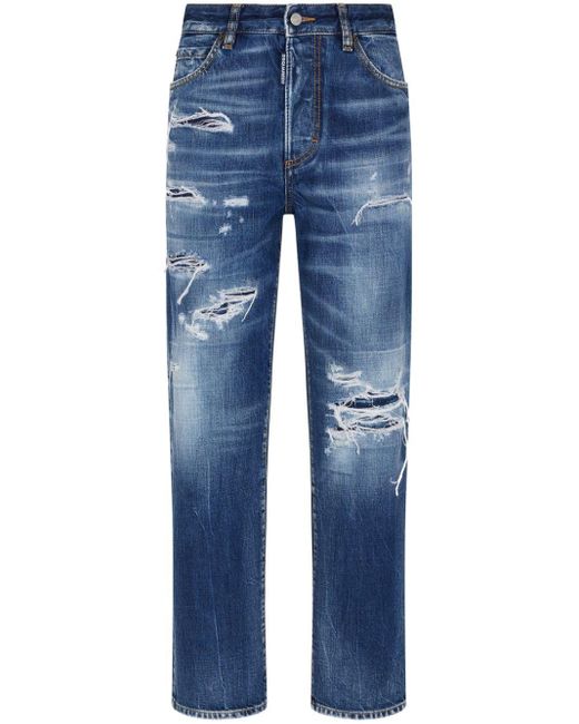 DSquared² Blue Cotton Denim Jeans