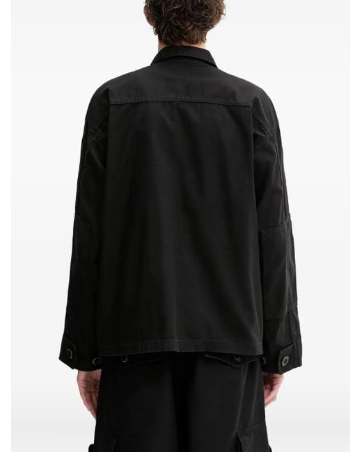 Neighborhood Black Multi-Pocket Shirt Jacket for men