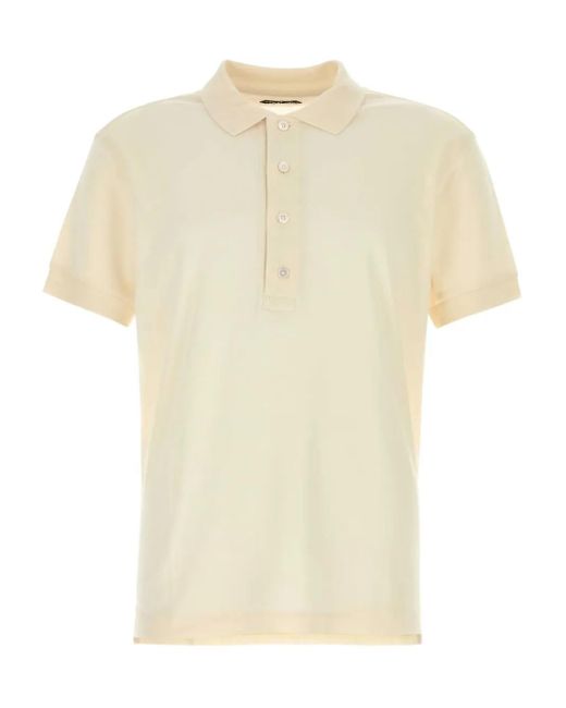 Tom Ford Poloshirt mit kurzen Ärmeln in White für Herren